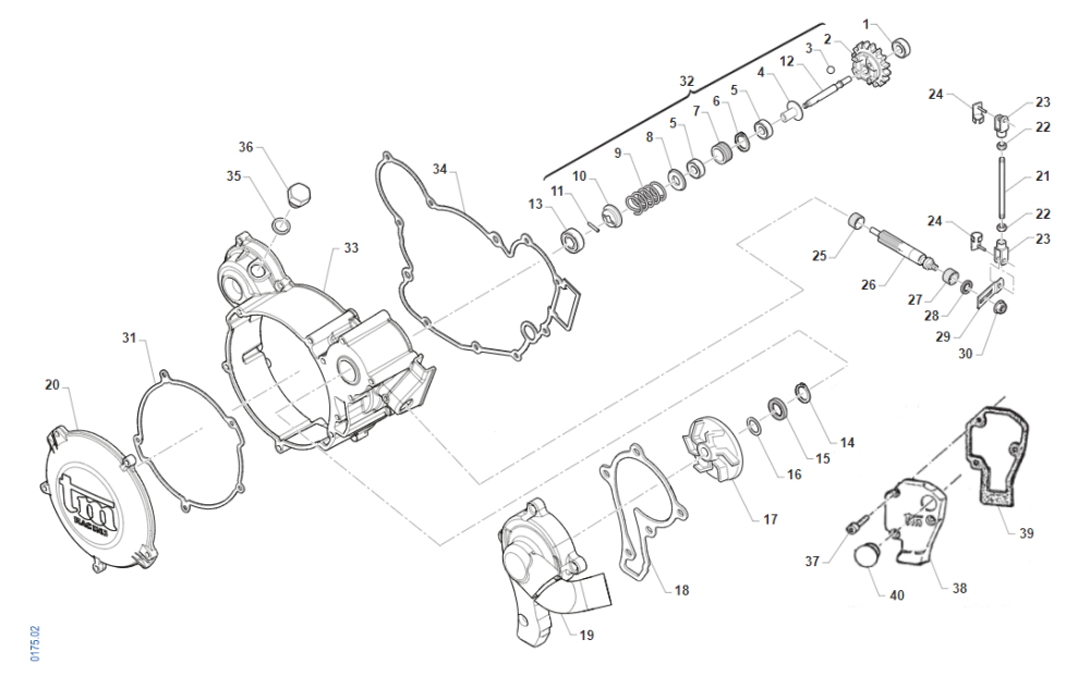 CARTER EMB. COMMANDE VALVES