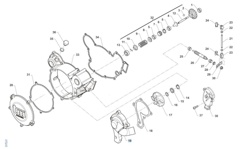 CARTER EMB. COMMANDE VALVES